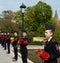 Police in the Alexander garden in Moscow.