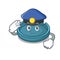 Police ashtray character cartoon style