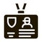 police badge icon Vector Glyph Illustration
