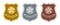 Police badges set