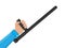 Police baton or nightstick. Rubber truncheon