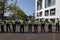 Police Blockade At The Stopera Building During The Extinction Rebellion Group At The Stopera Square At Amsterdam The Netherlands 7