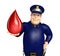 Police with Blood drop