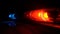 Police blue and red lamp flashing spinning