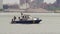 Police Boat on the East River in Manhattan