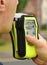 Police breathalyser roadside test