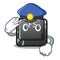 Police button f5 isolated with the character