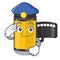 Police camera roll in the mascot shape