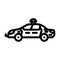 police car crime line icon vector illustration