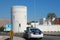 Police car in Daba, Sultanate of Oman, Musandam peninsula