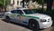 Police car on Miami streets