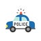 Police car, police related icon vector illustration