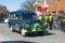 Police Car in Saint Patrick`s Day parade Boston, USA