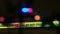 Police car siren with boundary tape, Defocused