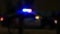 Police car with siren, Defocused