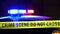 Police car with siren, Defocused