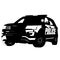 Police car vector eps illustration by crafteroks