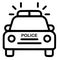 Police car vector eps illustration by crafteroks