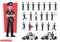 Police character vector design no12