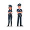 Police character vector design no8