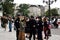 Police confronting an elder immigrant woman in Paris, France