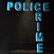 police crime text written on hall abstract background