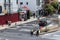 Police directing traffic in New York City, USA