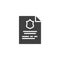 Police document file vector icon