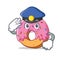 Police Donut character cartoon style