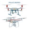 Police drones, unmanned aerial vehicles, two types