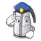 Police electric stainless steel kettle on character