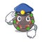 Police escargot isolated with in the mascot