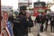 Police in the finish area of the fourth stage of La Vuelta, Spain