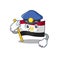 Police flag egypt mascot the character shape
