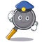 Police frying pan cartoon character