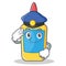 Police glue bottle character cartoon