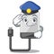 Police hard drive in shape of mascot