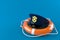 Police hat with life buoy