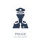 Police icon. Trendy flat vector Police icon on white background