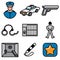 Police and jail icons