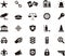 Police and Law Enforcement Glyph Icons