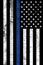 Police Law Enforcemtnt Support Vertical Textured Flag