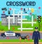 Police, law or policeman, crossword grid worksheet