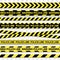 Police line and danger tape. Caution tape