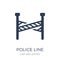 Police line icon. Trendy flat vector Police line icon on white b