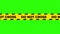 police lines yellow black danger lines animated police lines black yellow lines do not cross 4k green screen alpha looping