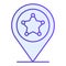 Police location flat icon. Police station gps blue icons in trendy flat style. Navigation gradient style design