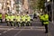 Police motorbikes during Pope visit to Edinburgh