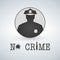 Police officer icon stop crime. Law and order. no crime, Bullet And Bullets Hole