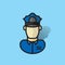 police officer. Vector illustration decorative design